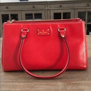 Kate Spade Red Leather Shoulder Bag